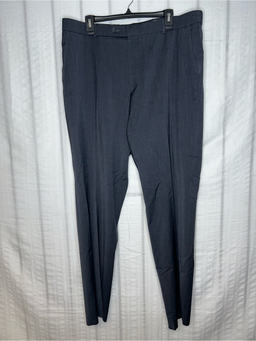 Ballin Pants Mens 38X34 Gray 120s Wool Trousers Dress Slacks Pleated Comfort Eze